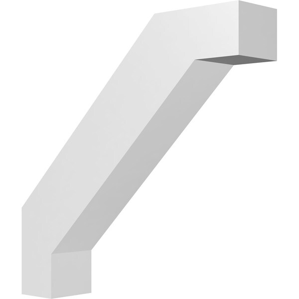 Ekena Millwork 3-in. W x 14-in. D x 14-in. H Burlington Architectural Grade PVC Knee Brace BRCP03X14X14BUR - main